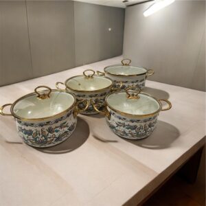 8 PCS set of Enamel Pots-VZ-1006CM